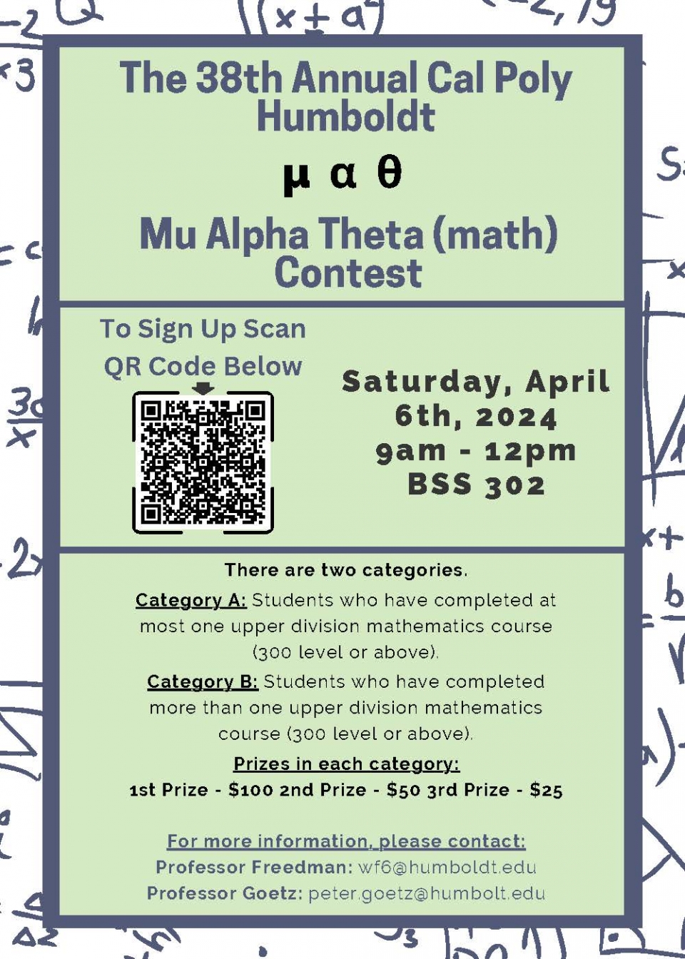 The 38th Annual Mu Alpha Theta (Math) Contest